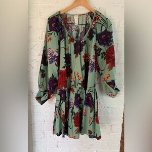 H & M woman’s floral drop waist dress.